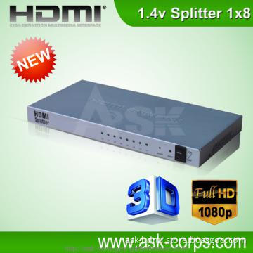 NEW 1.4v  HDMI splitter 1in 8 out 3D 4KX2K